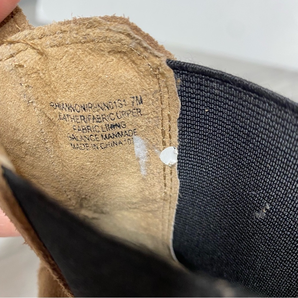 Steve Madden Rhiannon Cognac Suede Chelsea Bootie 7M - Picture 11 of 14
